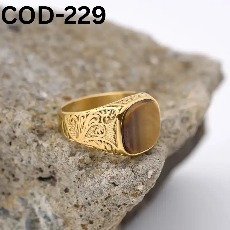 Vip অরজিনাল টাইগার পাথর হাতের আংটি-229